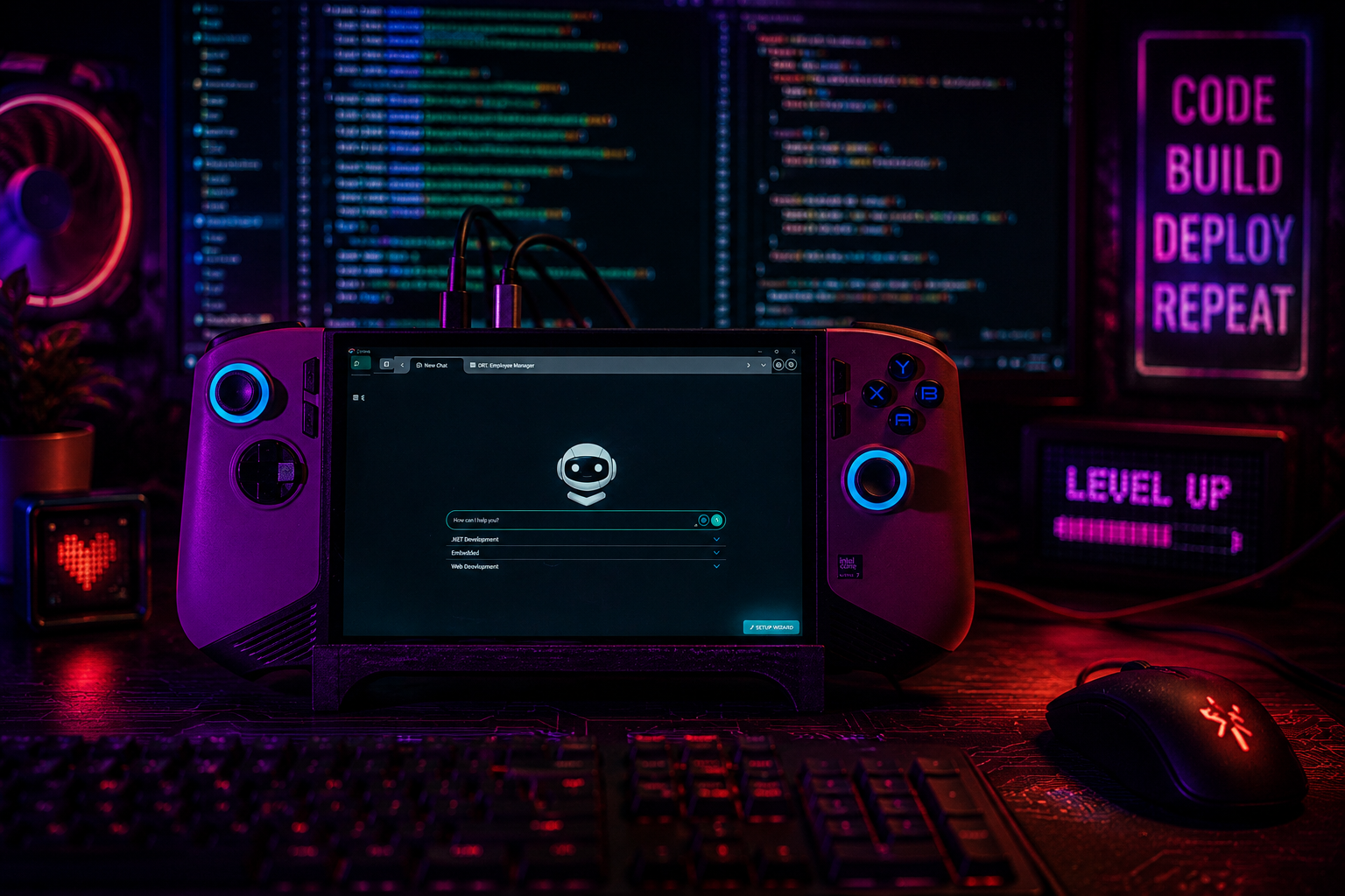 Cyréna running on an MSI Claw handheld